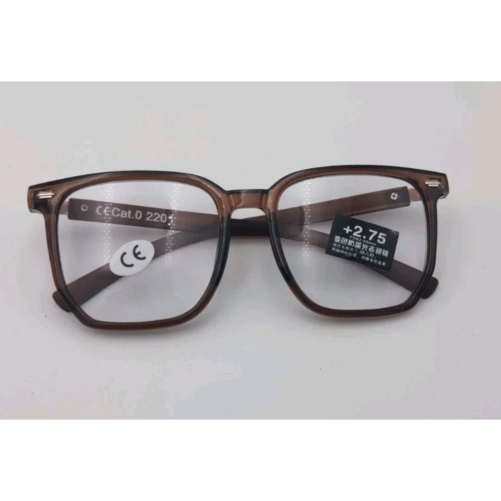 Reading glasses brown 2.75 Men's Women's